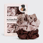 SATIN SLEEP SCRUNCHIES 5 PC CAMEO | KITSCH