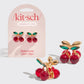 MINI RHINESTONE CLAW CLIPS 2 PC SET- CHERRY | KITSCH