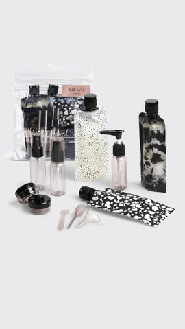 NEW ULTIMATE REFILLABLE TRAVEL 11 PIECE SET | KITSCH