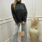 NEW MARGARET TURTLENECK SWEATER (CHARCOAL)
