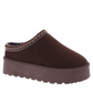 TORI PLATFORM SLIPPER (CHOCOLATE BROWN)