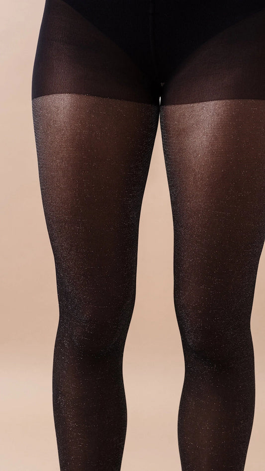 PREMIUM SHEER CONTOUR TIGHTS (DIAMOND SHIMMER) | MADE IN ITALY |