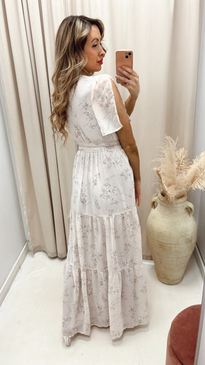 NEW VINYARD FLORAL PRNT MAXI (LIGHT BLUSH)