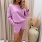NEW CHARLIZE TWO PIECE SHORT SET (MAUVE)
