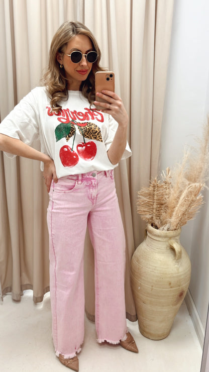 NEW SHERRI WASHED PINK DENIM JEAN (RISEN)