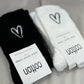 NEW ALIDA HEART EMBROIDERY FUZZY SOCKS