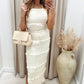 NEW LINDSAY TWO PIECE SKIRT SET (BEIGE)