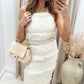 NEW LINDSAY TWO PIECE SKIRT SET (BEIGE)