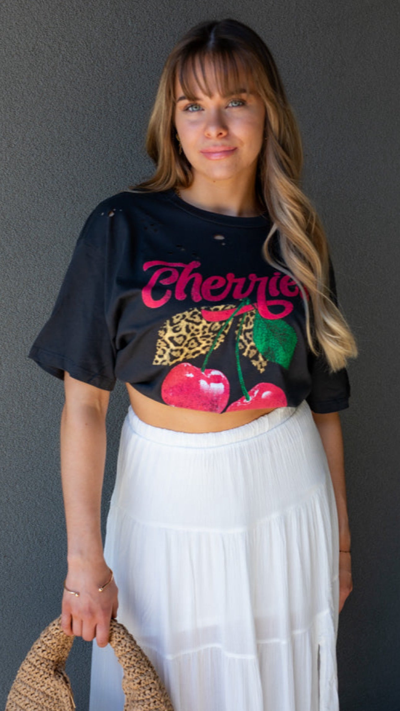 NEW CHERRY GRAPHIC T-SHIRT (BLACK) | RESTOCKED