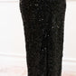 MAXINE SEQUIN MAXI SKIRT | BLACK