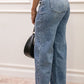 TOMMY STRAIGHT LEG MID RISE JEAN (RISEN)