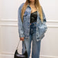 AMANDA OVERSIZED DENIM SHACKET- LIGHT (RISEN)