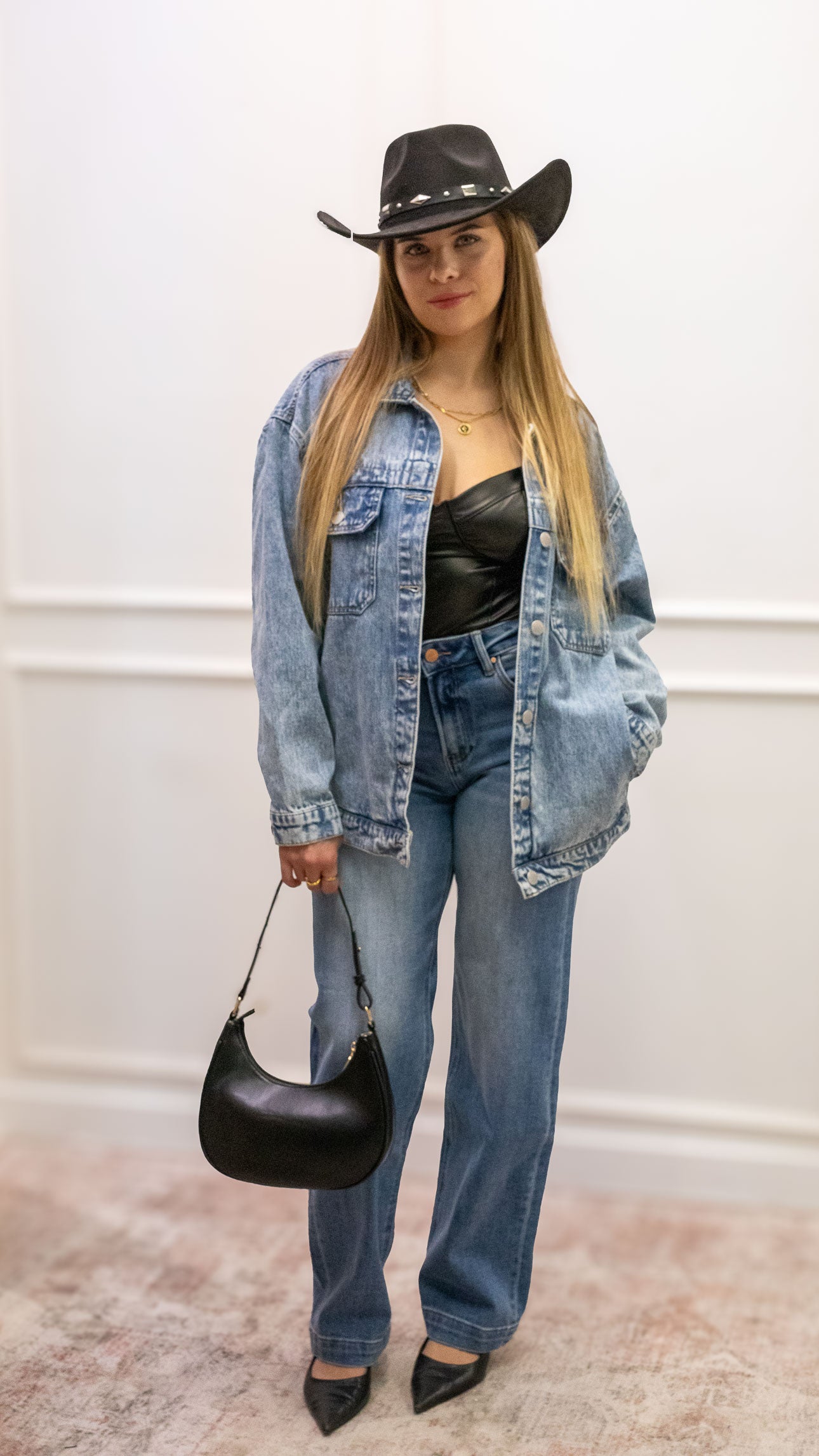 AMANDA OVERSIZED DENIM SHACKET- LIGHT (RISEN)