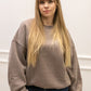 FAIRA CREW NECK SWEATER | TAUPE