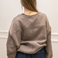 FAIRA CREW NECK SWEATER | TAUPE