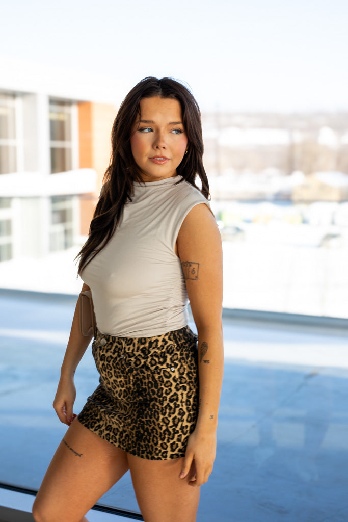 NEW BELISE MOCK NECK TANK (WHITE)