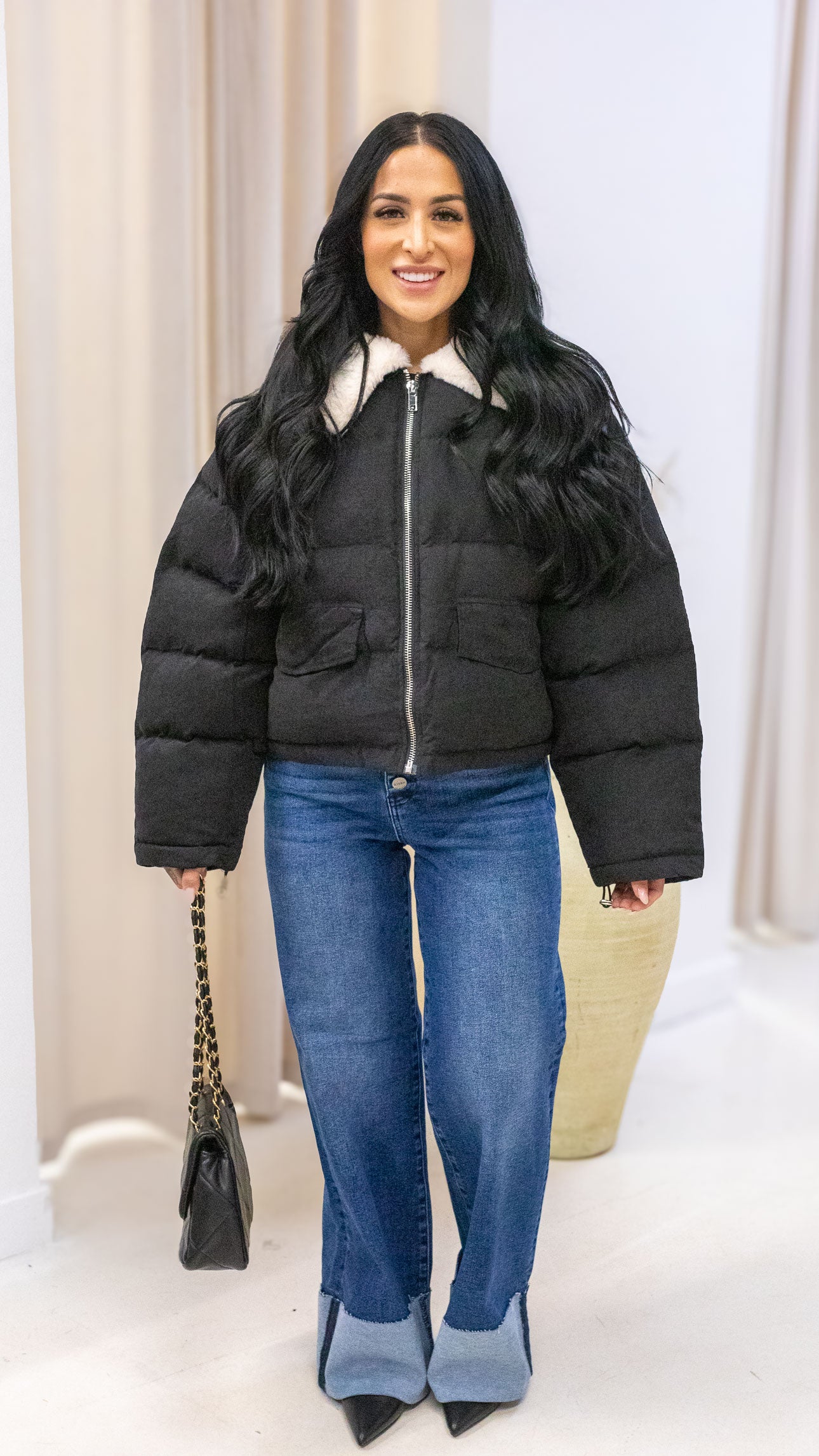 MONICA PUFFER COAT (BLACK)