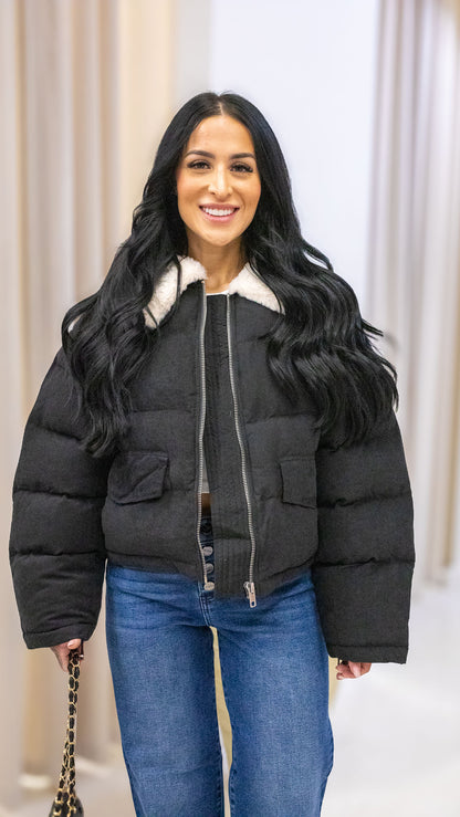 MONICA PUFFER COAT (BLACK)