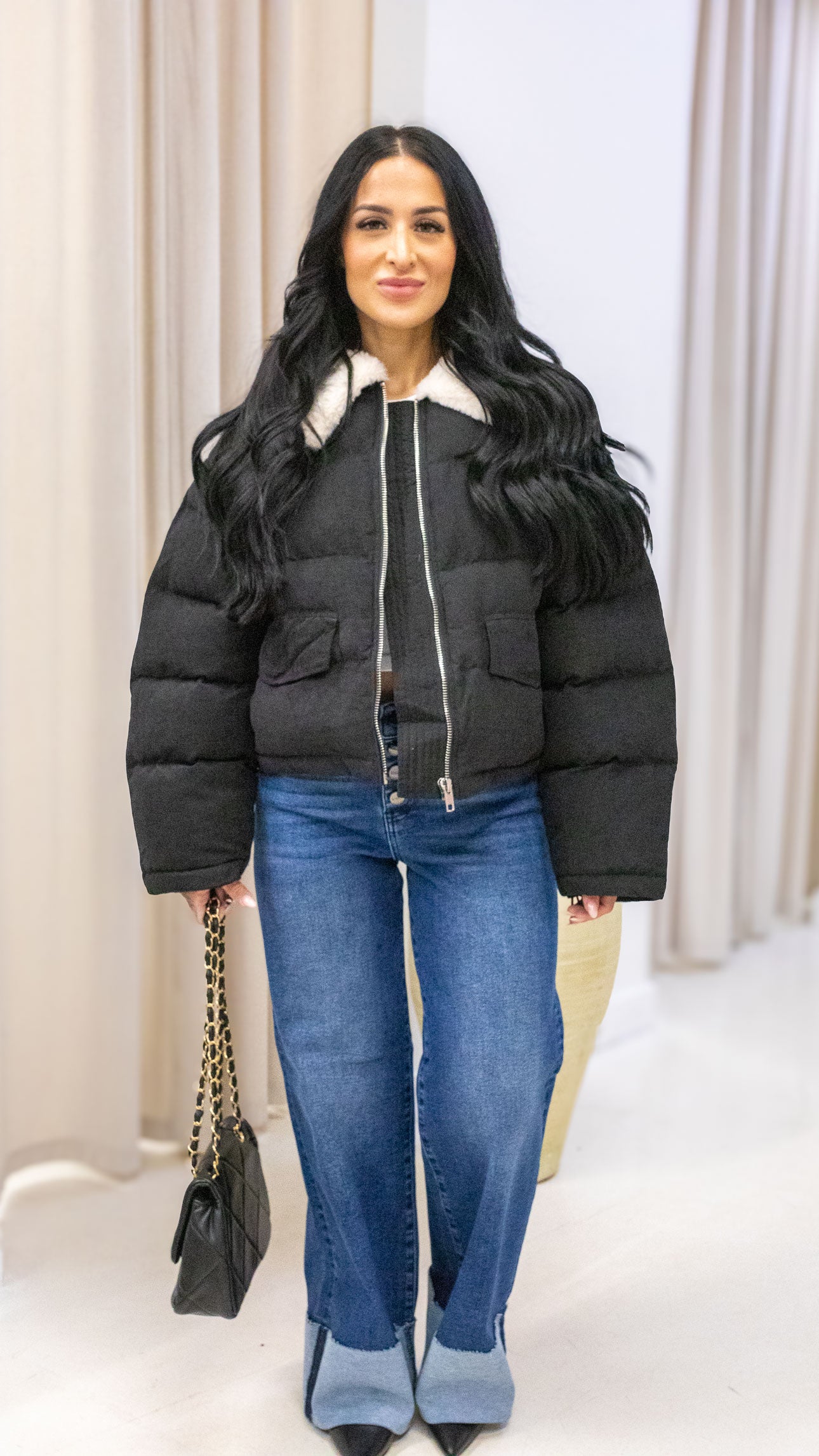 MONICA PUFFER COAT (BLACK)