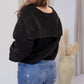 NEW LAUREN KNIT V-NECK SWEATER (BLACK)