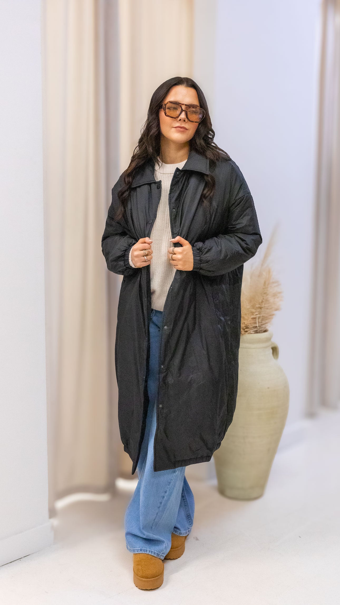 LONG COAT | BLACK