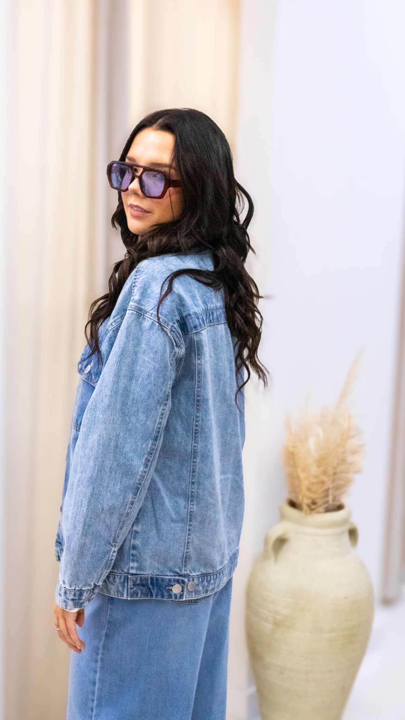 AMANDA OVERSIZED DENIM JACKET | RISEN