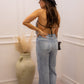 NEW ANDREA HIGH RISE WIDE LEG ADJUSTABLE WAIST JEANS (LIGHT)