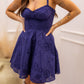 NEW CIARA A-LINE SWEETHEART DRESS (NAVY)