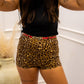 NEW KIAN ANIMAL PRINT BELTED SHORTS