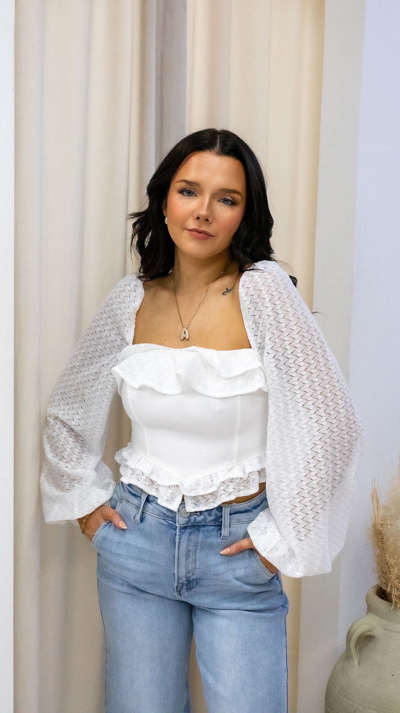 KALI CORSET TOP (WHITE)