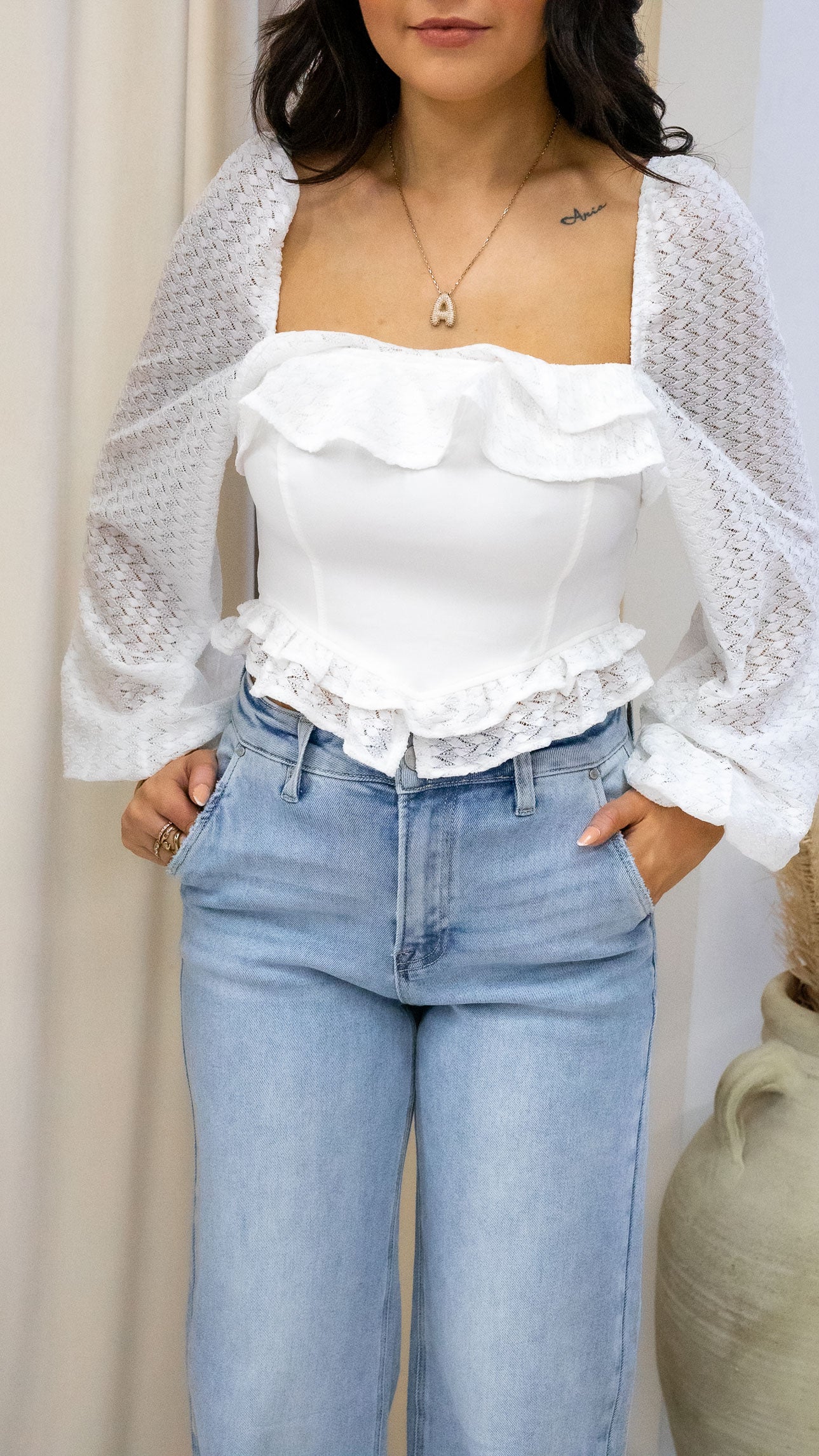 KALI CORSET TOP (WHITE)