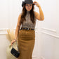 NEW AVA HIGHRISE MAXI SKIRT (TAUPE)