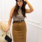 NEW AVA HIGHRISE MAXI SKIRT (TAUPE)