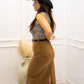 NEW AVA HIGHRISE MAXI SKIRT (TAUPE)