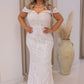 NEW RIKI OFF-SHOULDER SEQUIN MAXI CURVY (WHITE)