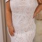 NEW RIKI OFF-SHOULDER SEQUIN MAXI CURVY (WHITE)