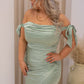 NEW CAMERON SATIN TIE SLEEVE MAXIN (SAGE)