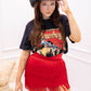 NEW RHODEO FRINGE MINI SKIRT (RED)