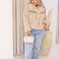 NEW LILY FAUX FUR COAT (TAN)