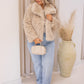 NEW LILY FAUX FUR COAT (TAN)