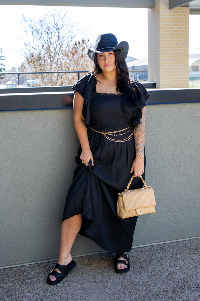 NEW ESTE' WOVEN HAND BAG (BROWN)