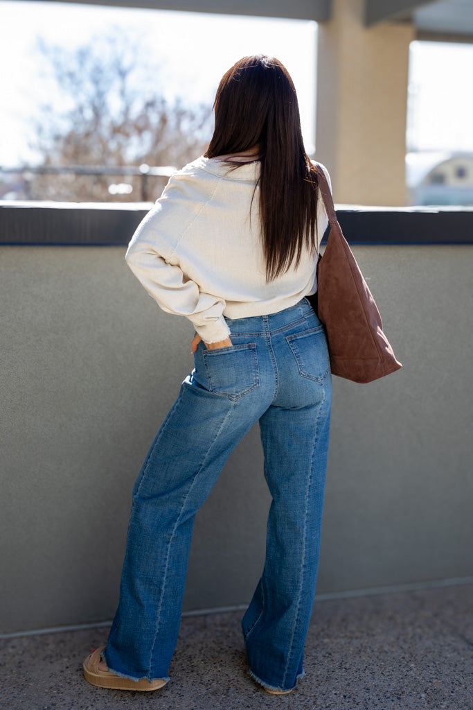 NEW SIERA 90's BAGGY JEANS (MEDIUM WASH)