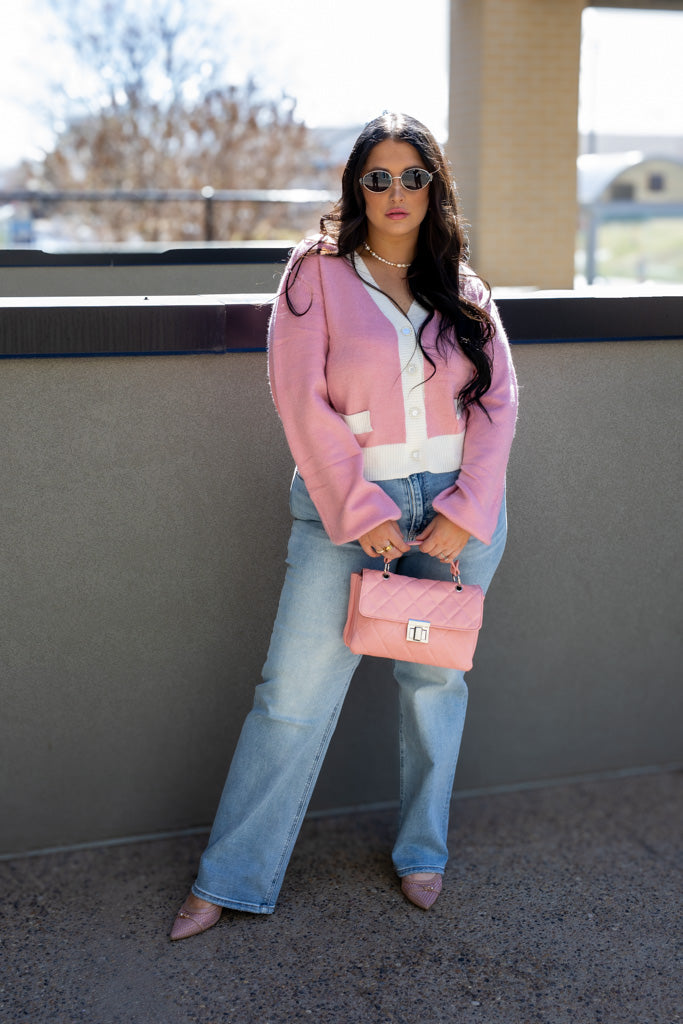 NEW ELLE CARDIGAN (PINK)