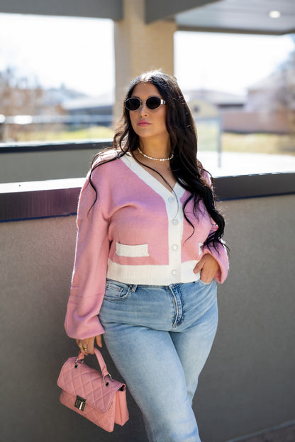 NEW ELLE CARDIGAN (PINK)