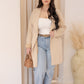 NEW OLIVIA SUEDE TIE UP JACKET (TAUPE)