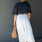 STELLA LINEN SKIRT (WHITE)