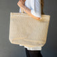 MALIA LARGE TOTE BAG (LIGHT BEIGE)