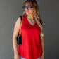 NEW TOVE SLEEVELESS TOP (RED)