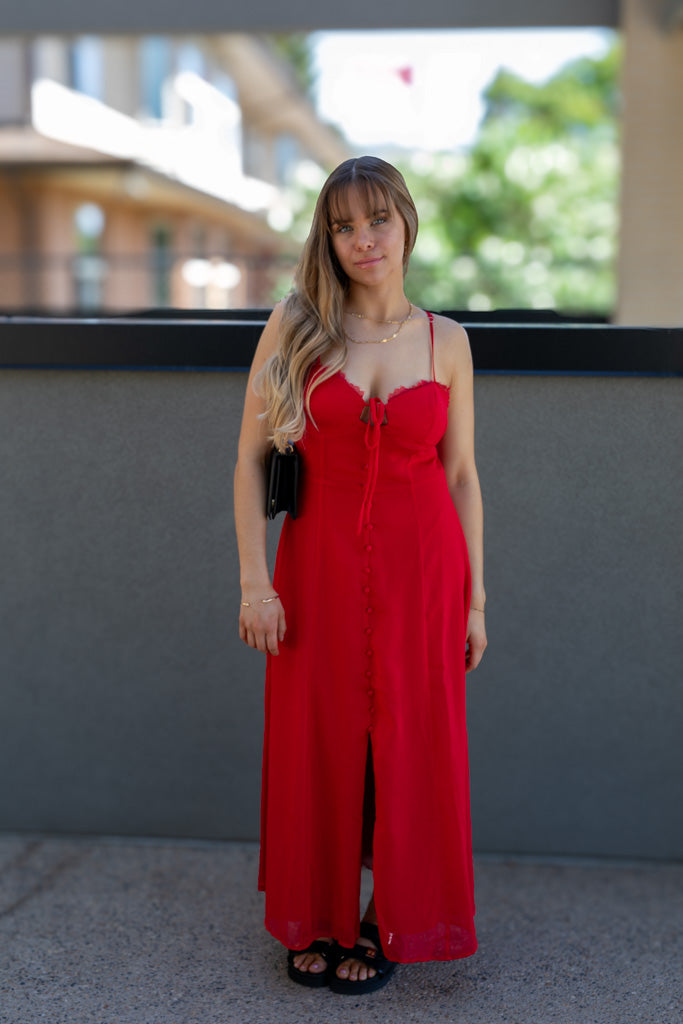 NEW SIERRA MIDI DRESS (RED)