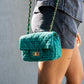 WHITNEY TWEED PURSE (GREEN)